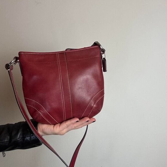 Coach Vintage 90s Y2K Soho Red Leather Crossbody bag - Picture 3 of 8
